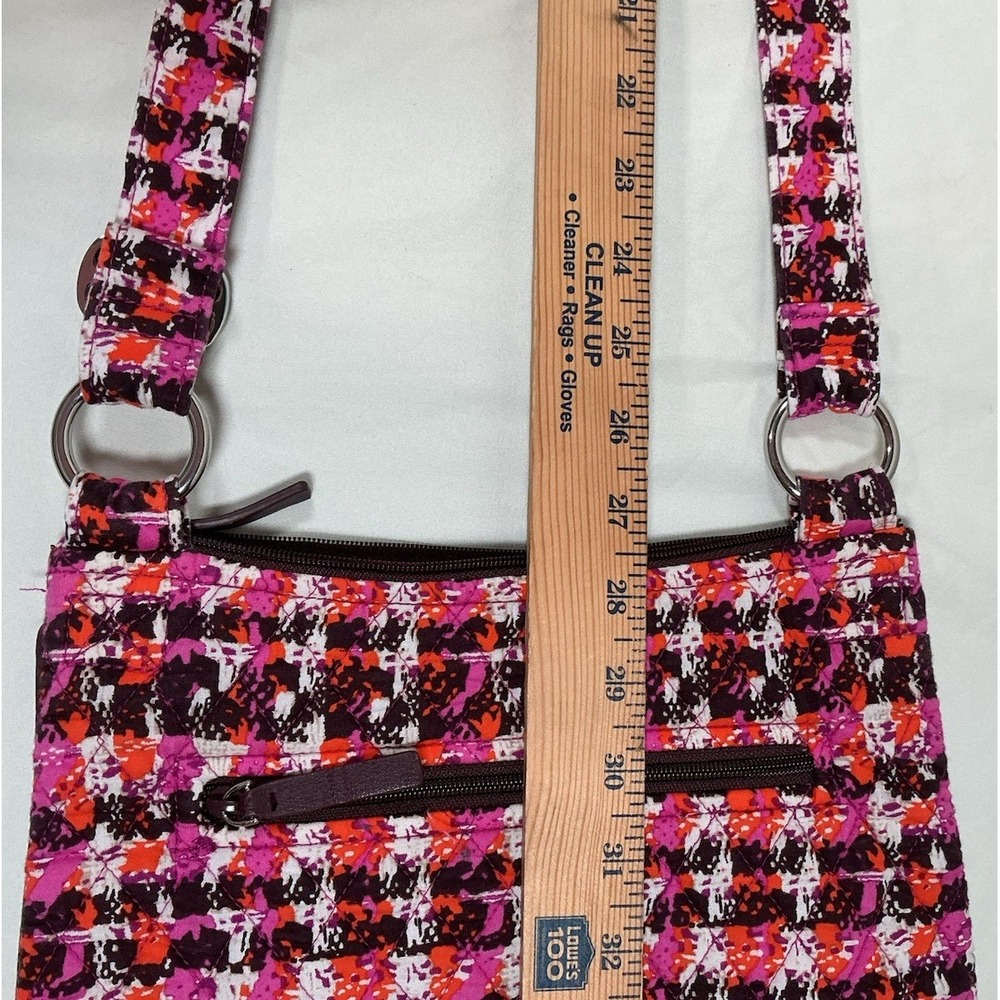 Vera Bradley Hipster Crossbody Purse Houndstooth Tweed Travel - Picture 12 of 14